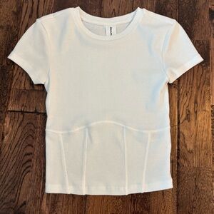 ABOUND - corset seamed baby t- shirt